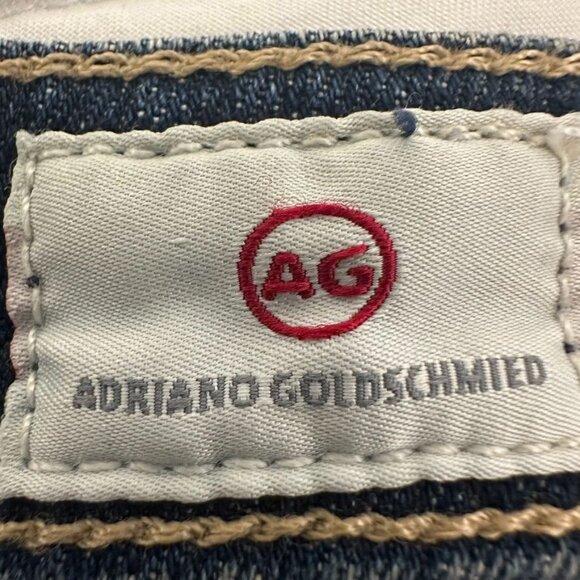 AG Adriano Goldschmied The Stilt Cigarette Leg Blue Denim Jeans 27R Womens - Picture 5 of 11